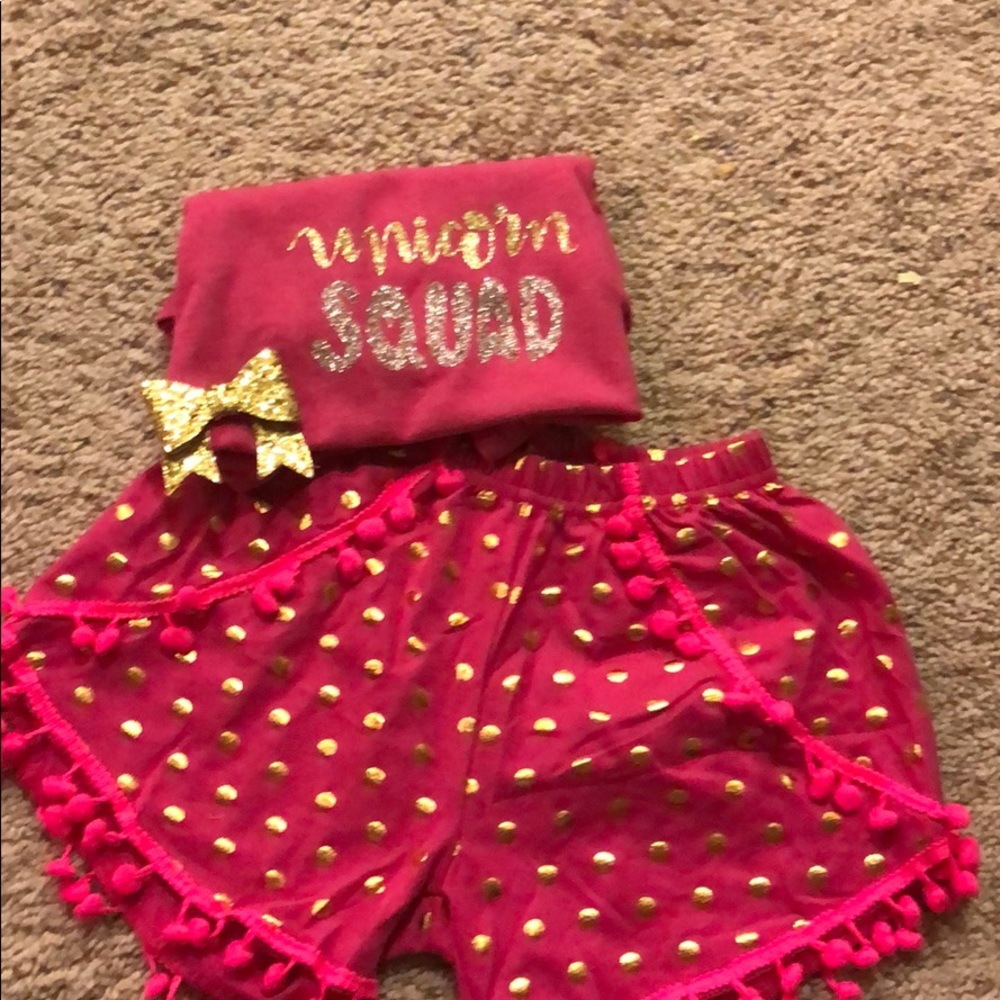 Little girls shorts and top